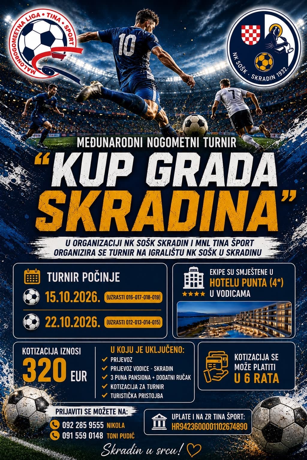 Službeni plakat Kupa grada Skradina 2026